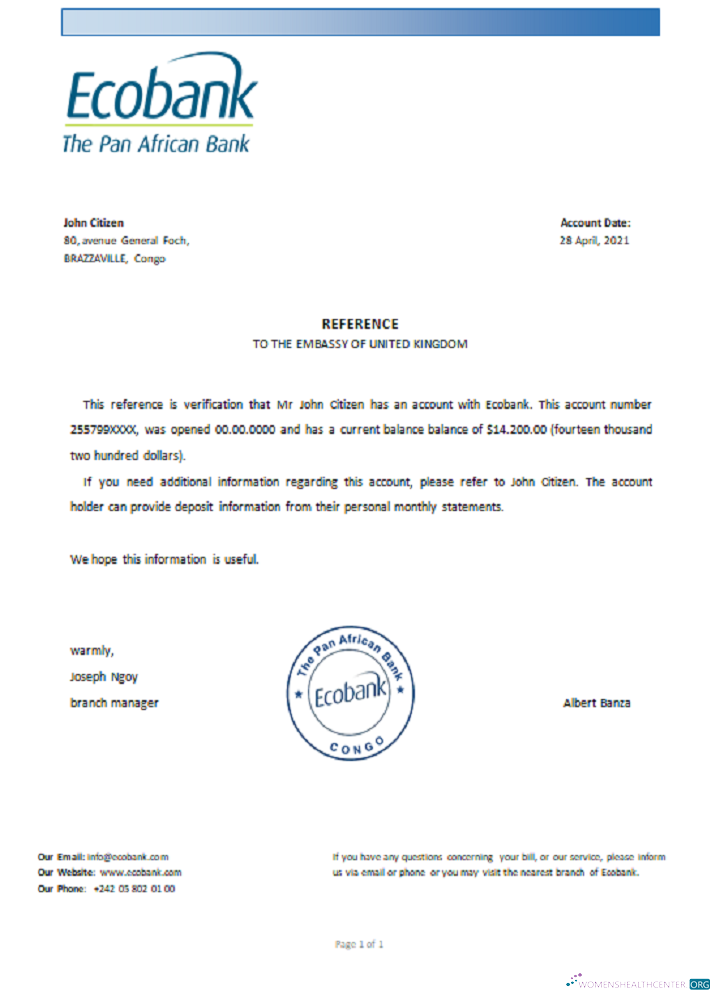 Download Congo Ecobank reference Photoshop template